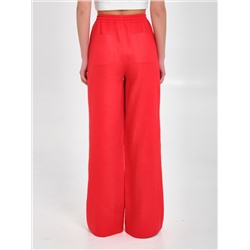 Брюки красные с карманами