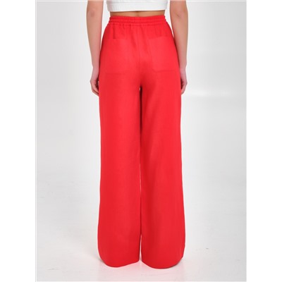 Брюки красные с карманами