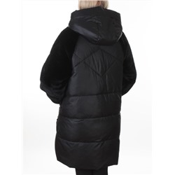 8368 BLACK Куртка зимняя женская (200 гр. холлофайбер)
