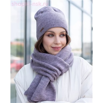 LS 52 PL 52 Комплект женский флис (колпак+шарф) (56-58)
