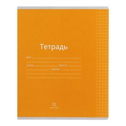 Комплект тетрадей из 10 штук, 12 листов в клетку Calligrata «Однотонная Классика яркая», обложка мелованная бумага, ВД-лак, блок офсет, 5 видов по 2 штуки
