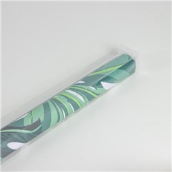 Штора рулонная «Тропики», блэкаут, 90×200 см, белая