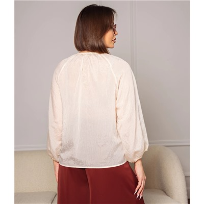 Блуза #КТ73 (2), кремовый