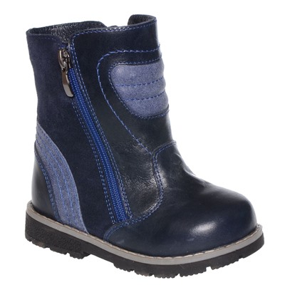 Сапоги зима Зебра 11192-5 син ( 7,0) Н.К.