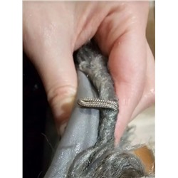 Шуба серая длинная