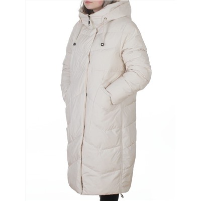 8806 MILK WHITE Пальто зимнее женское (150 гр. холлофайбер)