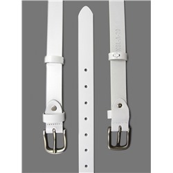 Женский ремень Ж25 Chrome KSL-A-29 кт кожа белый Ж25093-0004