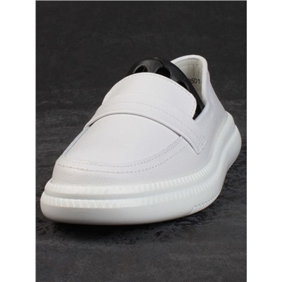 03-ZL-8501 WHITE Полуботинки женские (натуральная кожа)