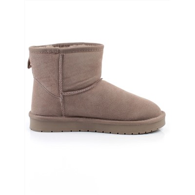 04-PF5854-4 GRAY/BEIGE Угги женские (натуральная замша, 100% шерсть)
