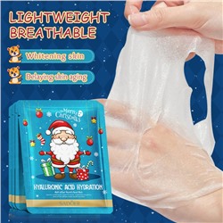 Тканевая маска для лица с гиалуроновой кислотой ДЕД МОРОЗ Sadoer