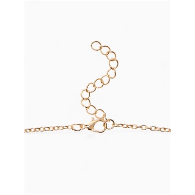 Кулон на цепочке «Сердце», иллюзия, цветной в золоте, 47 см