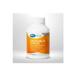 Жидкий кальций с витамином D3 для укрепления костей от Mega We care Calcium-D 60 капсул