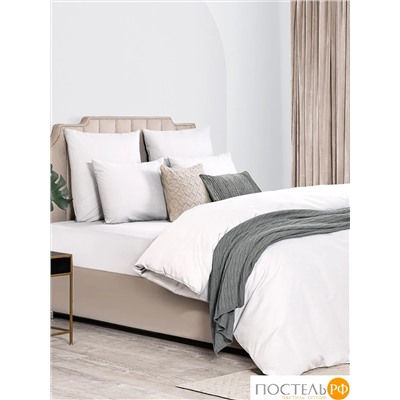 Dome ЛОРЕНО бел КПБ 200х215-1/180х200+25-1/50х70-2, 4 пр., хл/сат