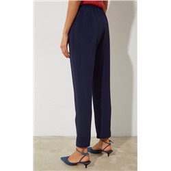 Брюки женские на резинке F312-0831 тёмно-синие