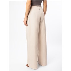 Брюки-палаццо из хлопка с защипами