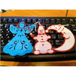 Игрушки из фетра набор 3шт