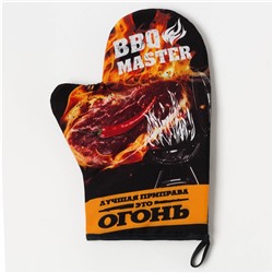 Кух.набор "Bbq master",варежка-прихватка 20х28см, молоток деревян.