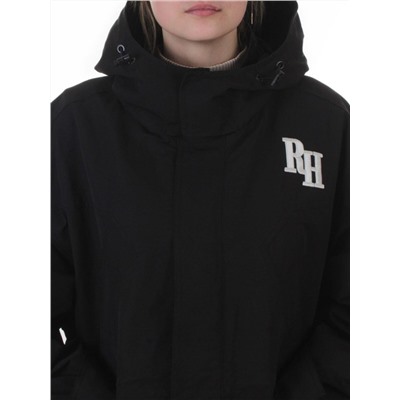 3097 BLACK Куртка демисезонная женская (100 гр. холлофайбер)