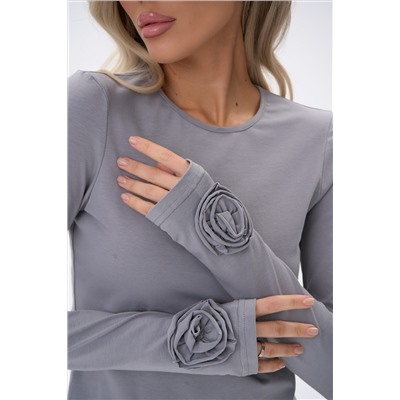 Лонгслив Эми (серый)