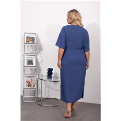 Лёгкое синее платье с кулиской Ирина №9