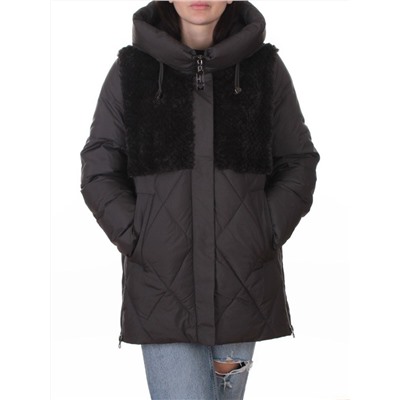 M-8800 DK. GRAY Куртка зимняя стеганная женская (150 гр. холлофайбер)