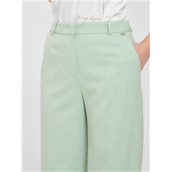 Брюки бледно-зелёные со стрелками