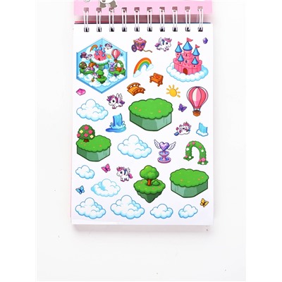 Блокнот-румбокс, А5, локации 20 л., наклейки 20 л., антистресс