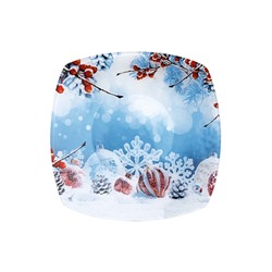 Тарелка малая «Морозные узоры»