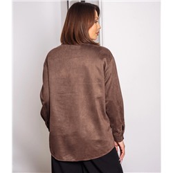 Рубашка #КТ1320, шоколадный