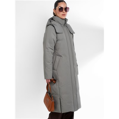 Пуховик женский хаки