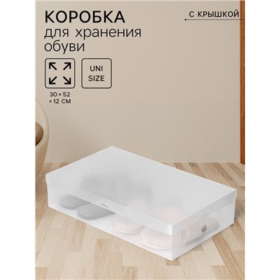 Коробка для хранения сапог с крышкой Uni size, 30×52×12 см