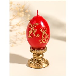 Свеча декоративная «Пасхальное яйцо вензельное», 4.5×10 см, 85 г
