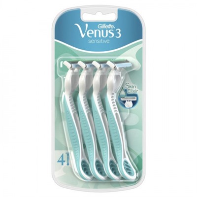 Одноразовые станки GILLETTE Simply Venus 3 (на блистере) (4шт)