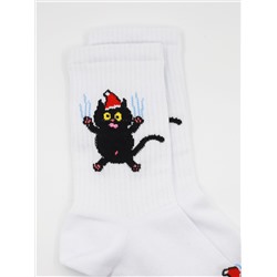 Носки НГ р.35-40 "TxT" Котик с пузиком
