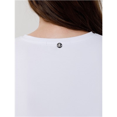 Футболка белая с принтом