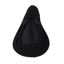Чехол на велосипедное седло 28х18х3.5 см. Материал: Silicone-Sponge-Lycra. С липучкой. Черный /уп 50/