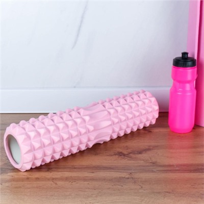 Ролик массажный спортивный Woohooo SPIKE 45x14/ розовый/уп10