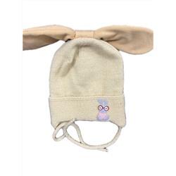 Шапка для девочки Cotton-Kids Зайка 9.19-481 беж