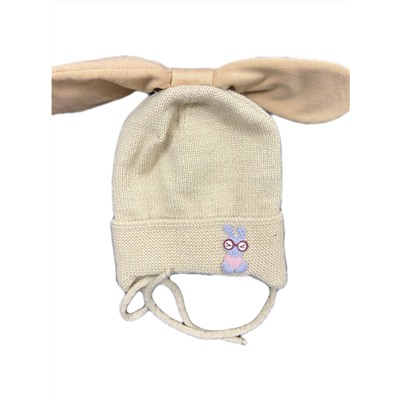 Шапка для девочки Cotton-Kids Зайка 9.19-481 беж