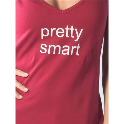 Платье женское pretty smart КП1437П2 бордовый