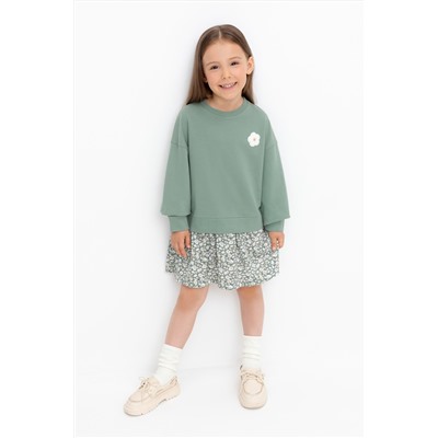 Платье весенний зеленый к531 Crockid