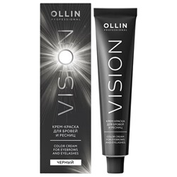 VISION крем-краска для бровей и ресниц (Черный) OLLIN 20 мл