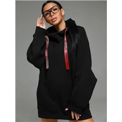 Худи Камелия кошка чёрный Лт
