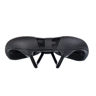 Седло велосипедное MTB COMIRON DART M001 270X195, Технологии: DW, ED. Верх: PU с прессованым принтом/Цвет: Чёрный /уп 30/