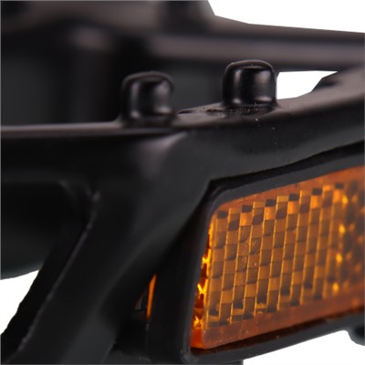 Педаль для MTB MIXIEER MX-P806 алюминиевая, чёрный цвет, картридж. ось 2S из бористой стали, сталь. подшипники, с рефлектором, 99х102мм, 9/16, /уп 50/