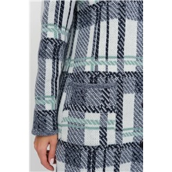 Кардиган В 1579/сине-мятный