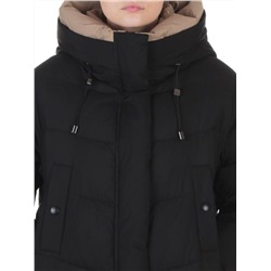 8867 BLACK Пальто зимнее женское (200 гр. холлофайбер)