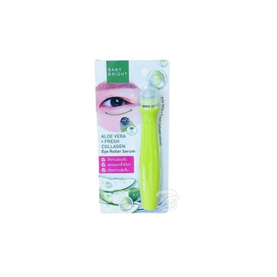 Сыворотка-роллер для области вокруг глаз с коллагеном и алоэ вера от Baby Bright, Eye roller Aloe Vera & Fresh Collagen, 15 мл