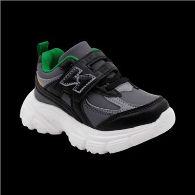 Кроссовки А878-3 серо зеленые