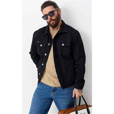 Куртка джинс P011-1336Rus black